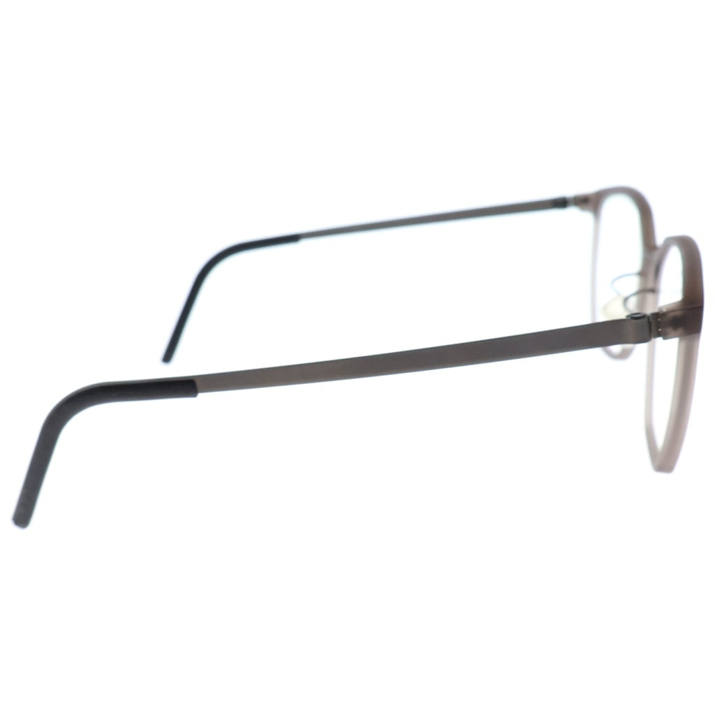 NO BRAND(ノーブランド) LINDBERG リンドバーグ Acetanium イレギュラーフレーム アセタニウム クリアレンズ サングラス メガネ グレー/シルバー 1055