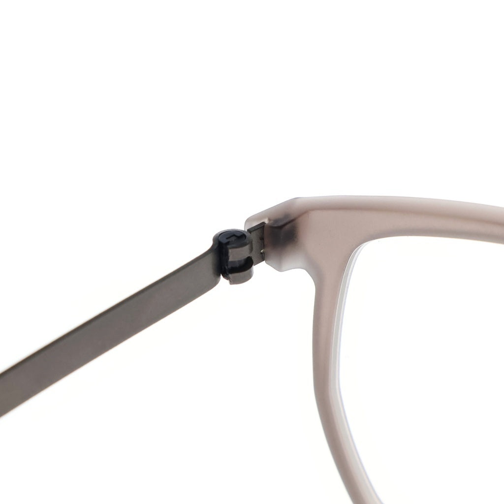 NO BRAND(ノーブランド) LINDBERG リンドバーグ Acetanium イレギュラーフレーム アセタニウム クリアレンズ サングラス メガネ グレー/シルバー 1055