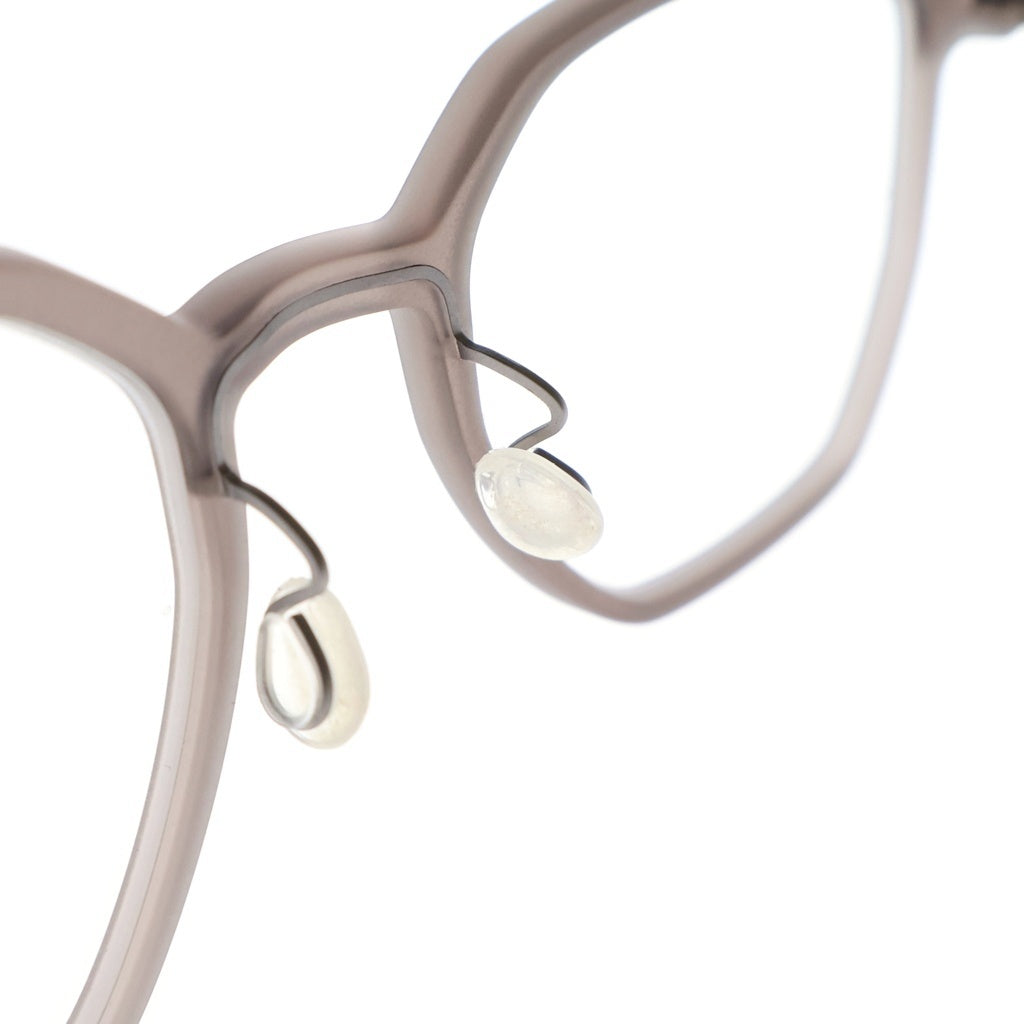 NO BRAND(ノーブランド) LINDBERG リンドバーグ Acetanium イレギュラーフレーム アセタニウム クリアレンズ サングラス メガネ グレー/シルバー 1055