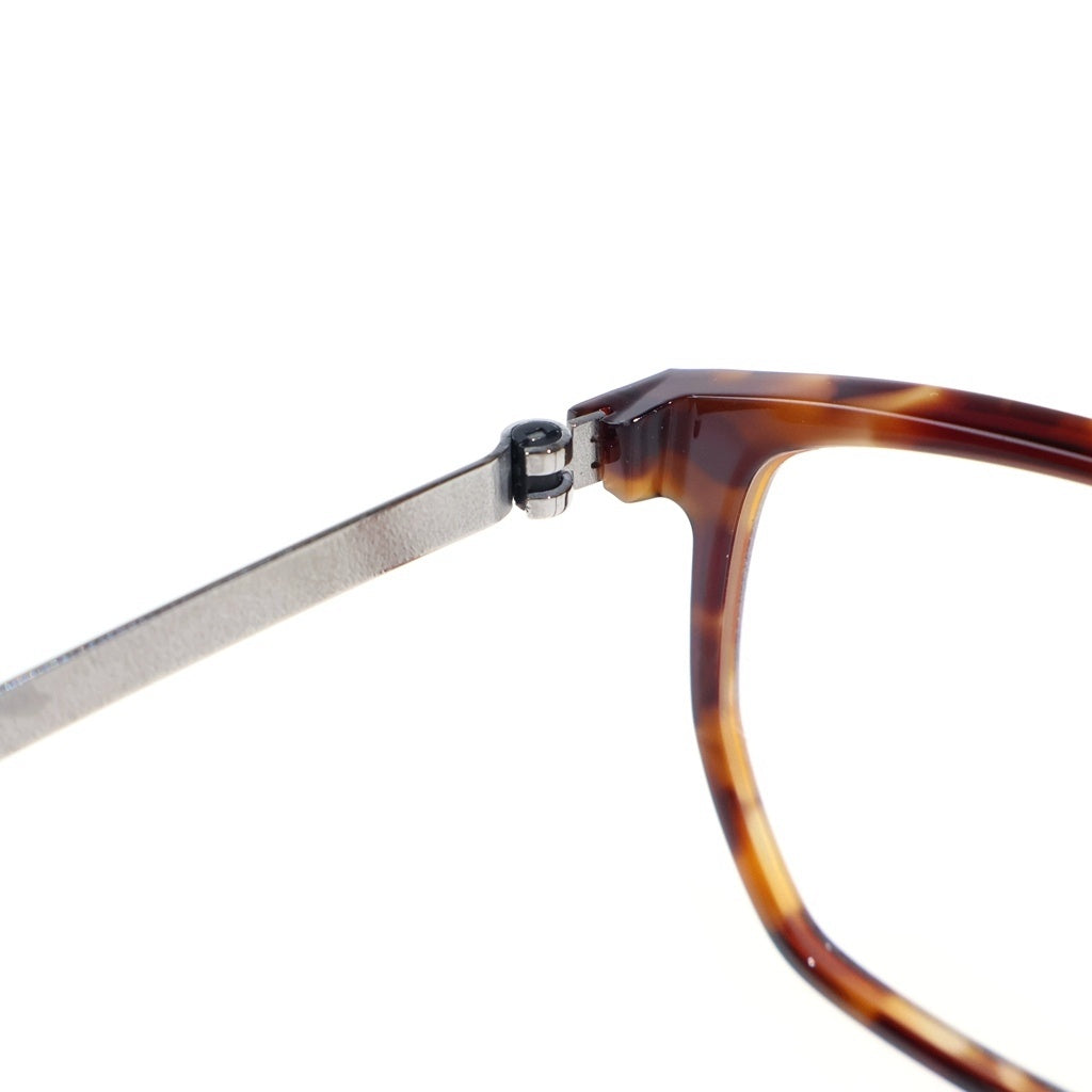 LINDBERG(リンドバーグ) Acetanium イレギュラーフレーム アセタニウム クリアレンズ サングラス メガネ ブラウン/シルバー 1055