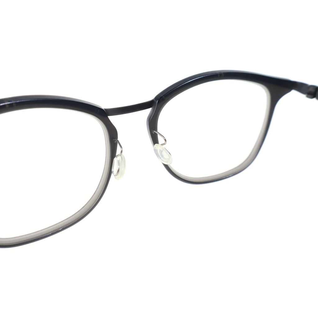 LINDBERG(リンドバーグ) Strip レキシントンフレーム チタニウム クリアレンズ サングラス メガネ シルバー 9904