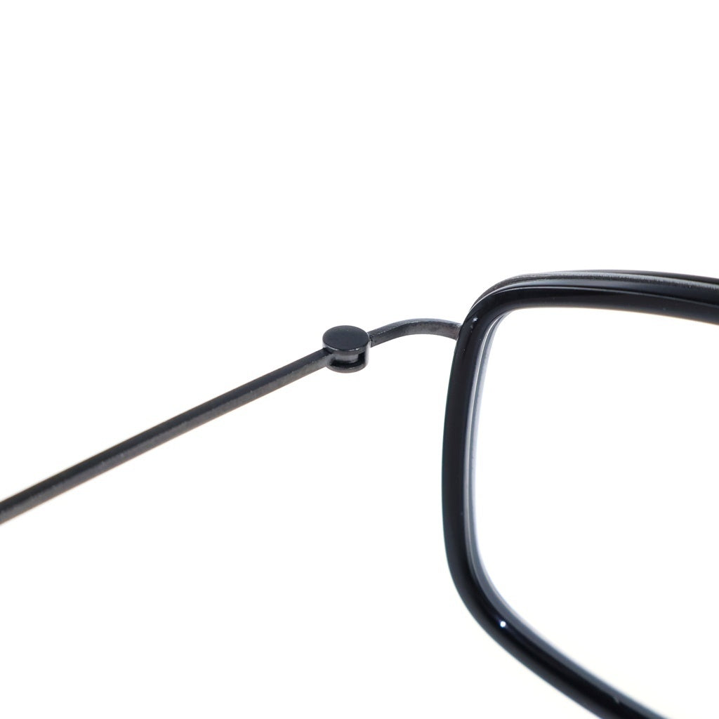 LINDBERG(リンドバーグ) Thintanium スクエアフレーム シンタニウム クリアレンズ サングラス メガネ ブラック 5803