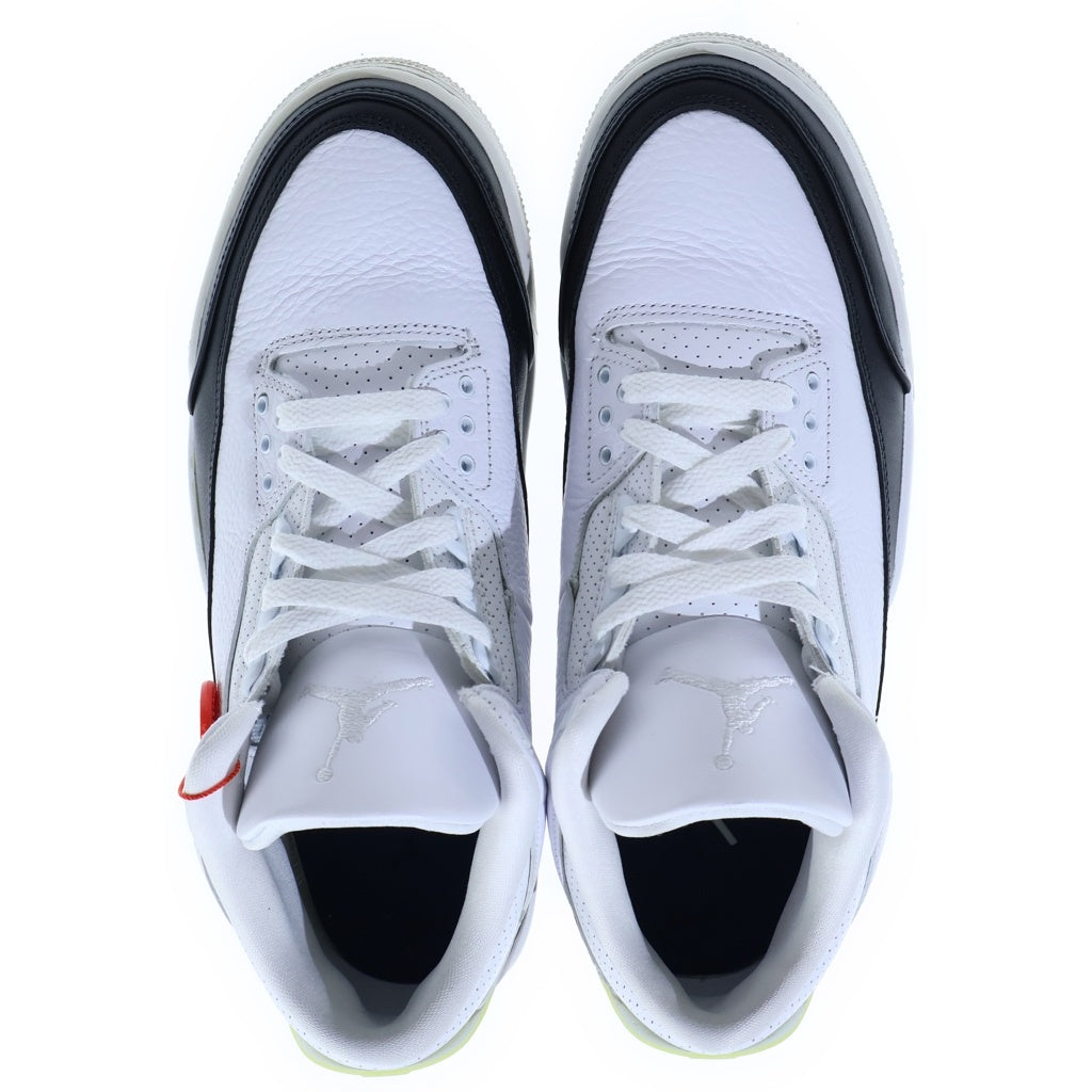 NIKE(ナイキ) ×fragment design AIR JORDAN3 RETRO SP フラグメントデザイン エアジョーダン レトロ ミッドカットスニーカー ホワイト/ブラック US9/27cm DA3595-100