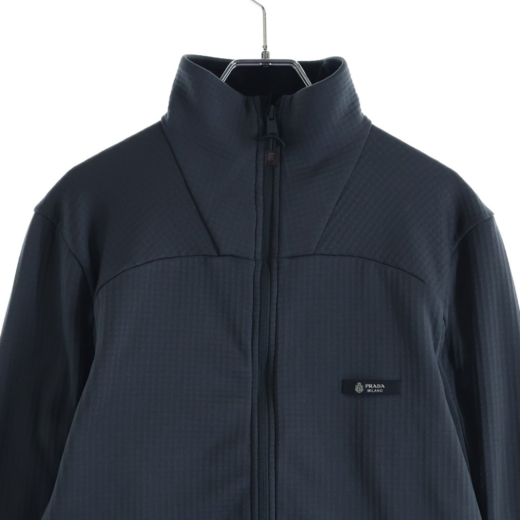 PRADA(プラダ) 26SS TECHNICAL FABRIC SWEATSHIRT テクニカル ファブリック スウェット ジップアップジャケット グレー UJL85C S000 18VM
