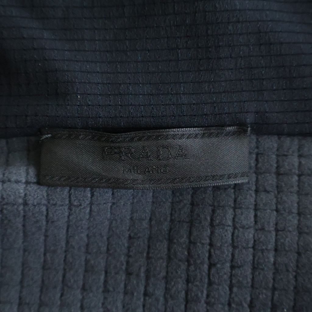 PRADA(プラダ) 26SS TECHNICAL FABRIC SWEATSHIRT テクニカル ファブリック スウェット ジップアップジャケット グレー UJL85C S000 18VM