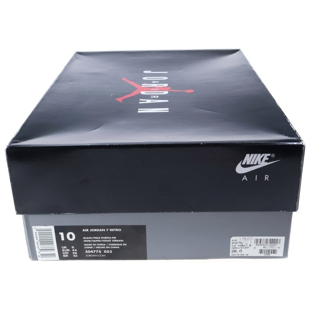 NIKE(ナイキ) AIR JORDAN 7 RETRO RAY ALLEN エアジョーダン7 レトロ レイアレン ハイカットスニーカー ブラック US10/28cm 304775-053