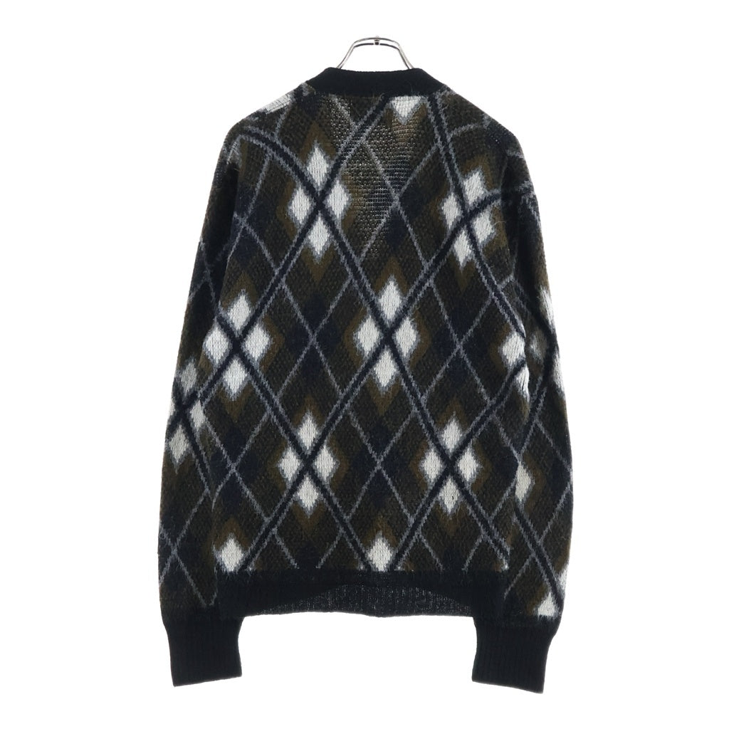 VINTAGE(ヴィンテージ) 60S VINTAGE ARROW ARGYLE ACRYL KNIT CARDIGAN ヴィンテージ アロー アーガイル柄 アクリルニットカーディガン ブラウン/ブラック