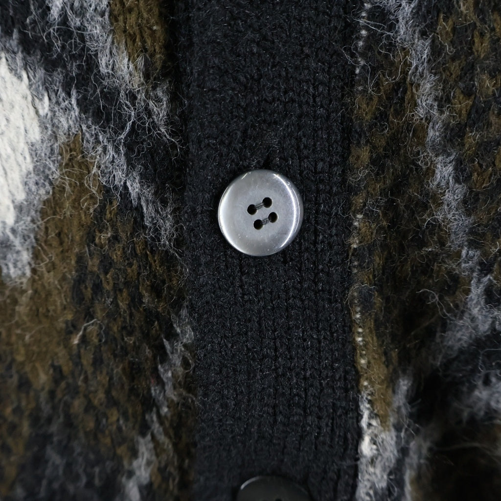 VINTAGE(ヴィンテージ) 60S VINTAGE ARROW ARGYLE ACRYL KNIT CARDIGAN ヴィンテージ アロー アーガイル柄 アクリルニットカーディガン ブラウン/ブラック