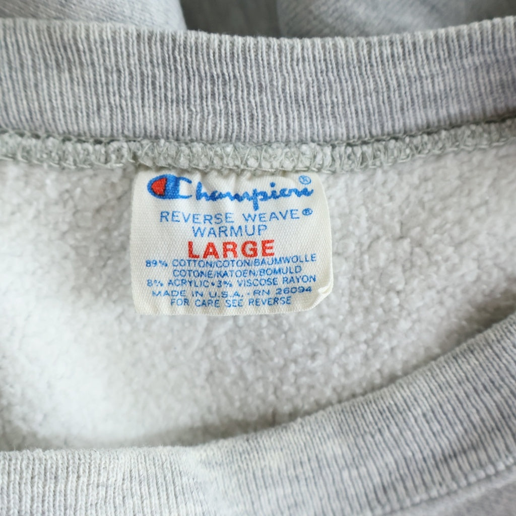 CHAMPION(チャンピオン) 80S VINTAGE REVERSEWEAVE IOWA ヴィンテージ リバースウィーブ トリコタグ後期 2段プリント アイオワ プルオーバースウェットトレーナー グレー