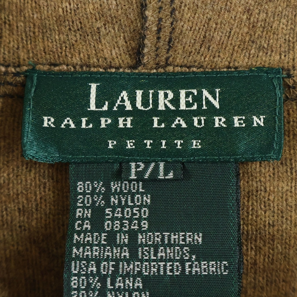 LAUREN RALPH LAUREN(ローレンラルフローレン) 90S VINTAGE WOOL ZIP UP PARKA ヴィンテージ ウール ジップアップパーカー フーデッドジャケット ブラック