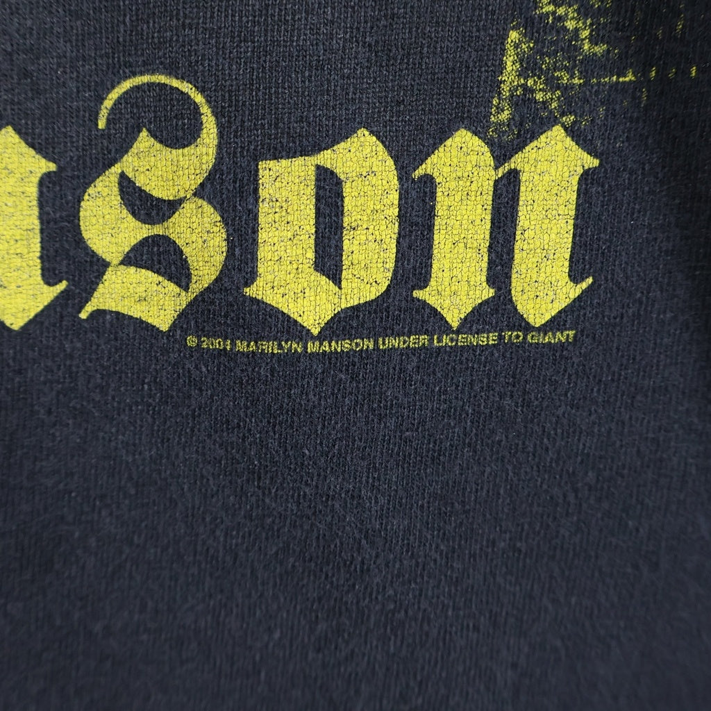 VINTAGE(ヴィンテージ) 00S VINTAGE MARILYN MANSON 2004 AGAINST ALL GODS TOUR TENNESSEE RIVER ヴィンテージ マリリンマンソン ツアーTシャツ 半袖クルーネックカットソー ブラック