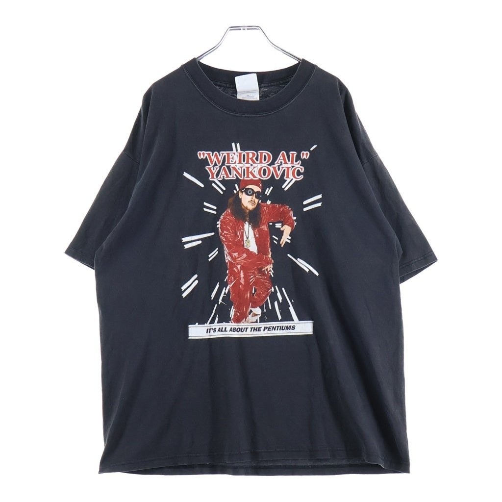 VINTAGE(ヴィンテージ) 00S VINTAGE AL YANKOVIC INTEL PARODY TEE GILDAN ヴィンテージ アルヤンコビッチ インテル パロディTシャツ 半袖クルーネックカットソー ブラック