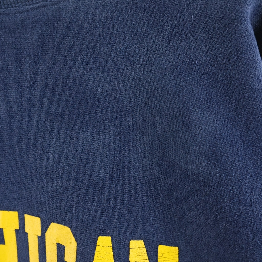 CHAMPION(チャンピオン) 90S VINTAGE REVERSE WEAVE MICHIGAN ヴィンテージ リバースウィーブ 刺繍タグ USA製 ミシガン クルーネックスウェットトレーナー ネイビー