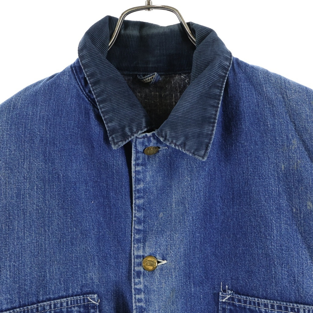 CARHARTT(カーハート) 60S VINTAGE MICHIGAN CHORE COAT ヴィンテージ ブランケット付 ミシガンチョアコート プリントタグ デカCボタン デニムカバーオール インディゴ