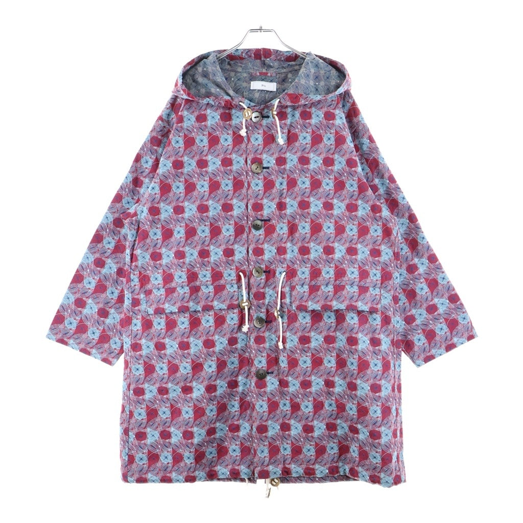 Urig(ウーリッヒ) KUPKA OVERSIZED SNOW PARKA クプカ 総柄 オーバーサイズド スノーパーカー コート レッド/ライトブルー UM-OTLS18KP-241