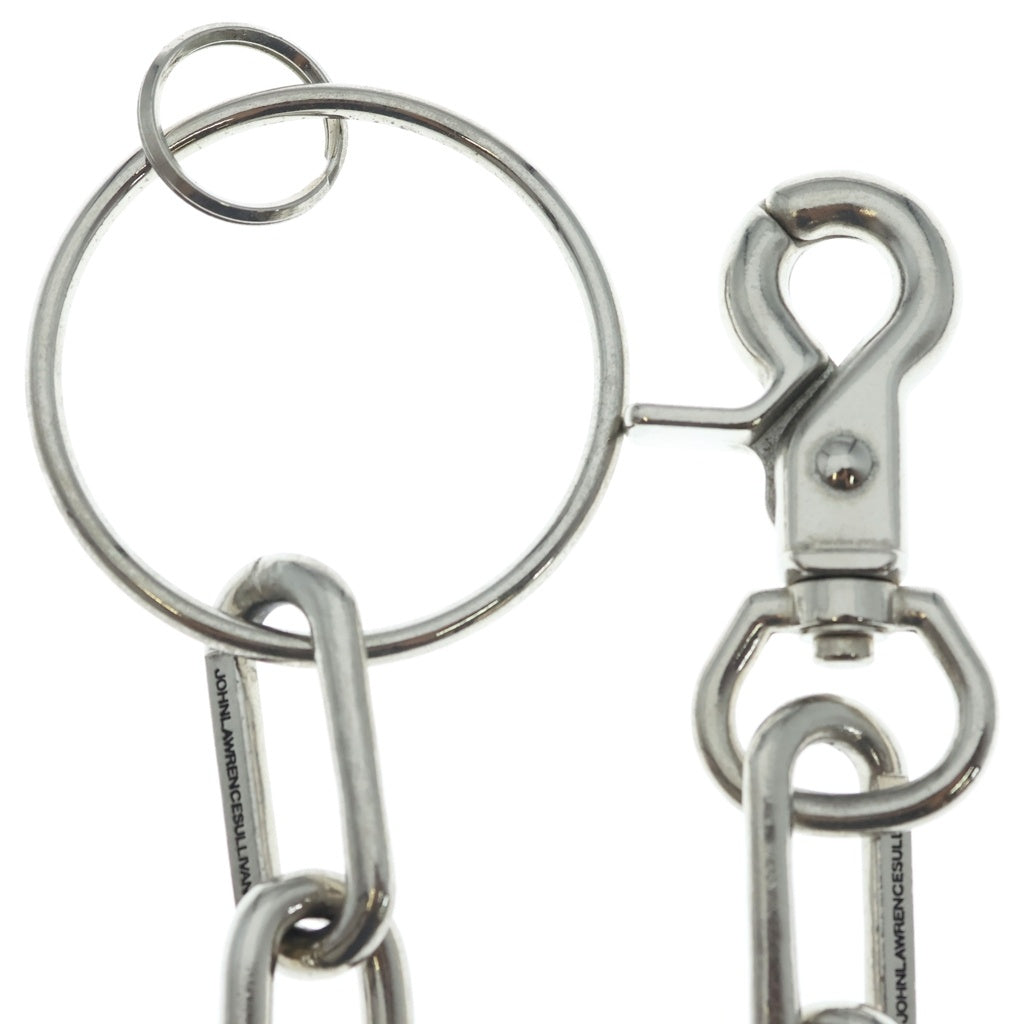JOHN LAWRENCE SULLIVAN(ジョンローレンスサリバン) BIG CHAIN KEY RING ロゴ刻印 キーリング ウォレットビッグチェーン シルバー 6A005-0620-47