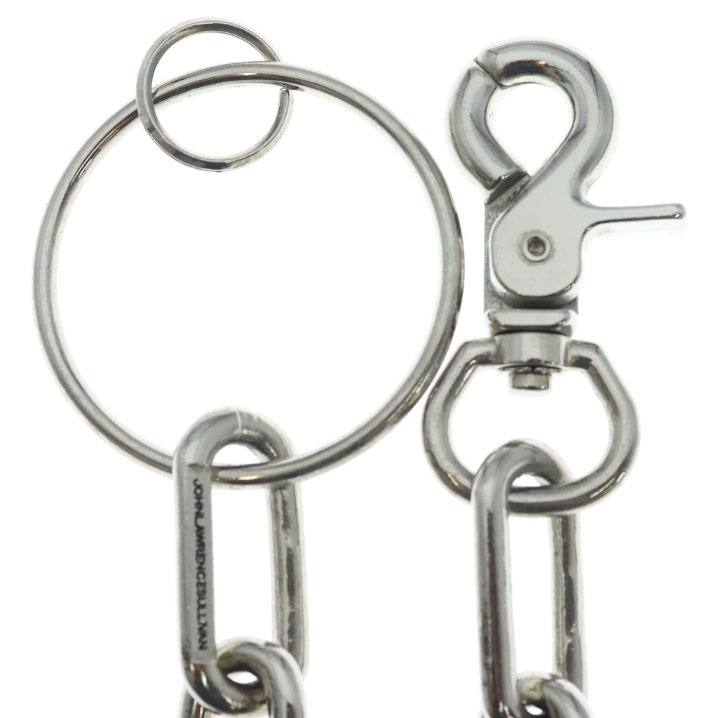 JOHN LAWRENCE SULLIVAN(ジョンローレンスサリバン) BIG CHAIN KEY RING ロゴ刻印 キーリング ウォレットビッグチェーン シルバー 6A005-0620-47