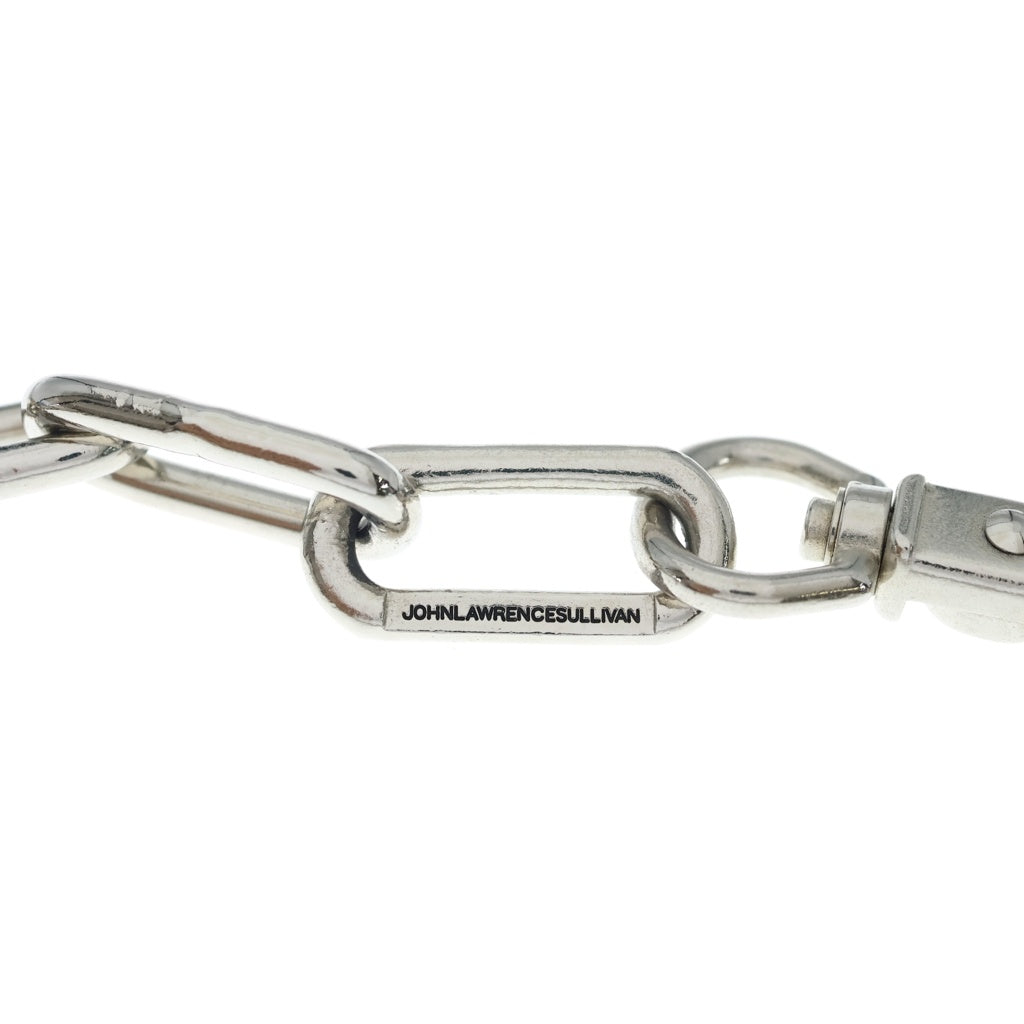 JOHN LAWRENCE SULLIVAN(ジョンローレンスサリバン) BIG CHAIN KEY RING ロゴ刻印 キーリング ウォレットビッグチェーン シルバー 6A005-0620-47