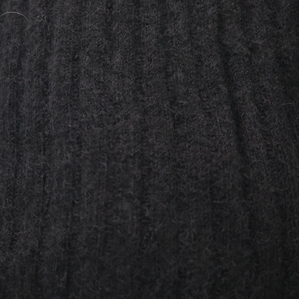 JULIUS(ユリウス) 08AW ARCHIVE ALPACA RIB BIG STOLE アーカイブ アルパカ リブビッグ ストール マフラー ブラック 237STU4