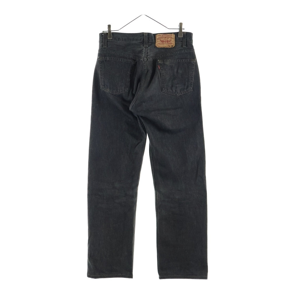 Levi's(リーバイス) 90S VINTAGE 501 ヴィンテージ USA製 スモールe ボタン裏刻印653 先染め ボタンフライデニムパンツ ブラック 501-0658