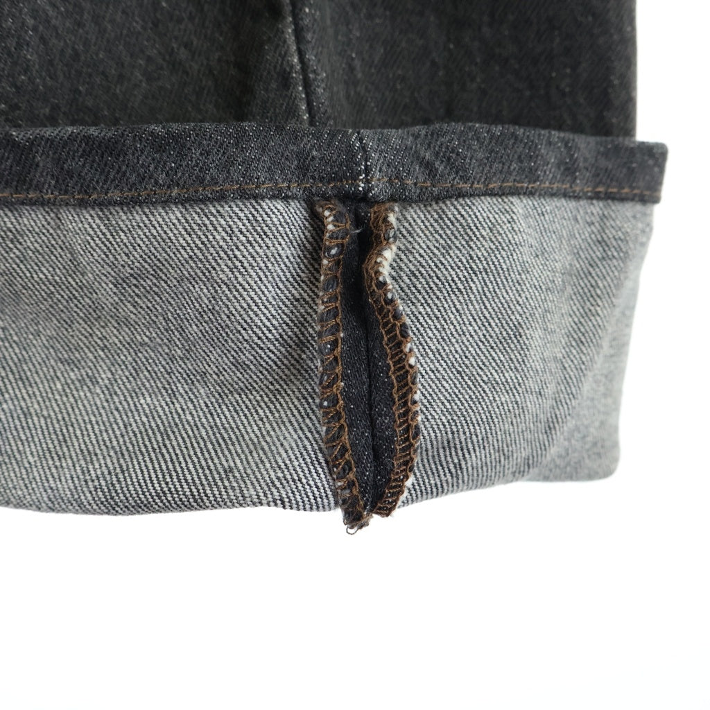 Levi's(リーバイス) 90S VINTAGE 501 ヴィンテージ USA製 スモールe ボタン裏刻印653 先染め ボタンフライデニムパンツ ブラック 501-0658