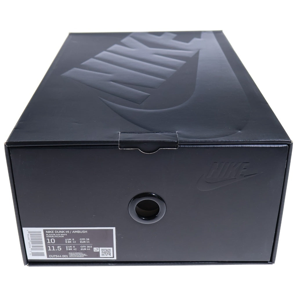 NIKE(ナイキ) ×AMBUSH DUNK HIGH BLACK アンブッシュ ダンク ハイカットスニーカー ブラック/ホワイト US10/28cm CU7544-001