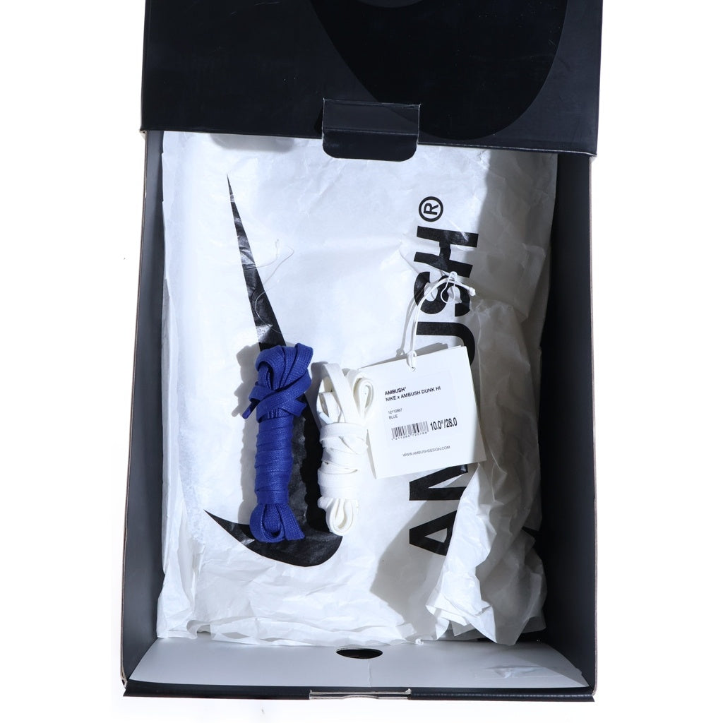 NIKE(ナイキ) ×AMBUSH DUNK HIGH DEEP ROYAL アンブッシュ ダンク ディープロイヤル ハイカットスニーカー ブルー/ホワイト US10/28cm CU7544-400