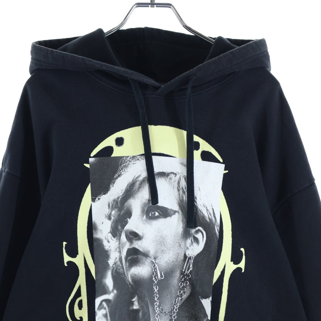 RAF SIMONS(ラフシモンズ) 19SS PUNKETTE HOODY パンケッテ フロントプリント プルオーバーフーディー パーカー スウェット ブラック 191-164