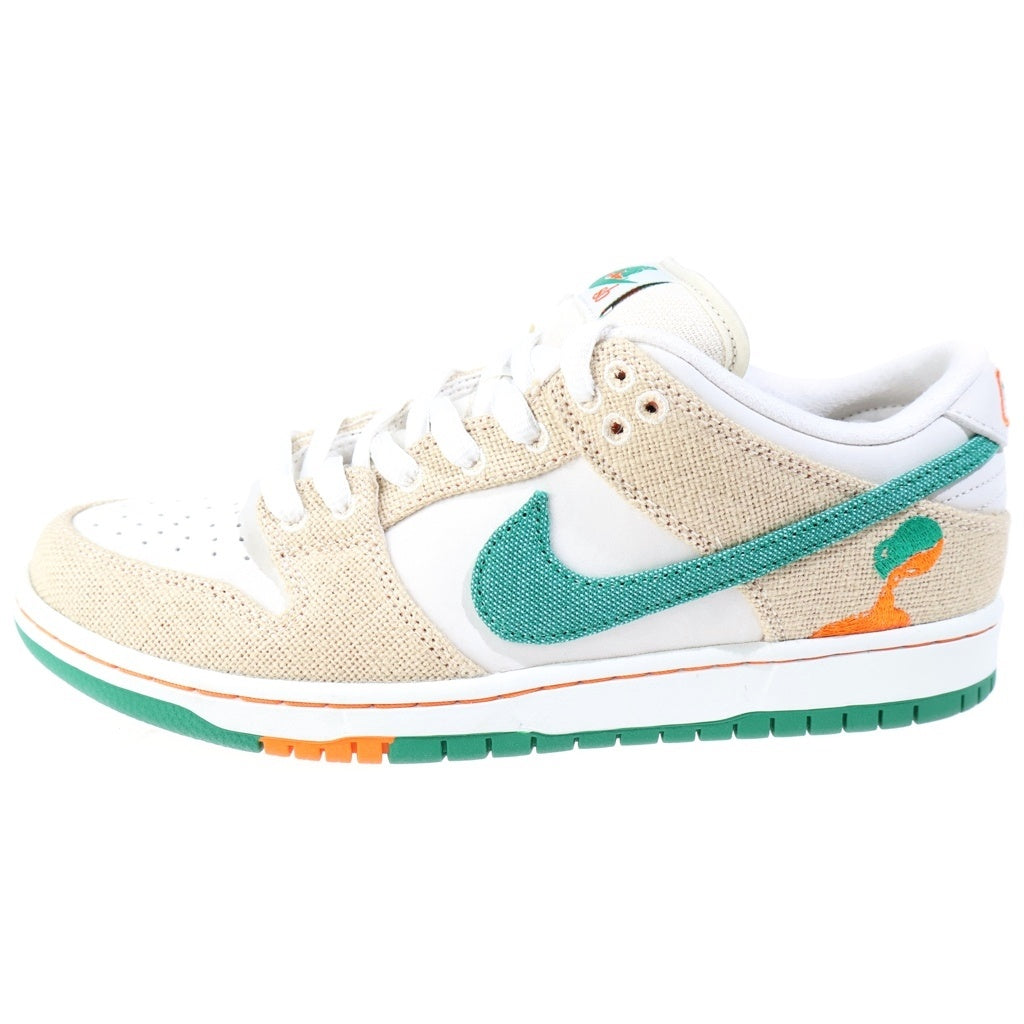NIKE(ナイキ) ×Jarritos DUNK LOW PHANTOM AND MALACHITE ハリトス ダンク ファントムアンドマラカイト ローカットスニーカー ベージュ/グリーン US10/28cm FD0860-001