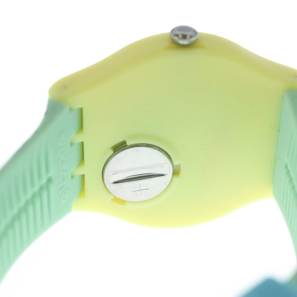 SWATCH(スウォッチ) ×VERDY VISTY BY VERDY ヴェルディ ヴィスティーバイヴェルディ クオーツ シリコンストラップ 腕時計 マルチカラー SO29Z140 レディース