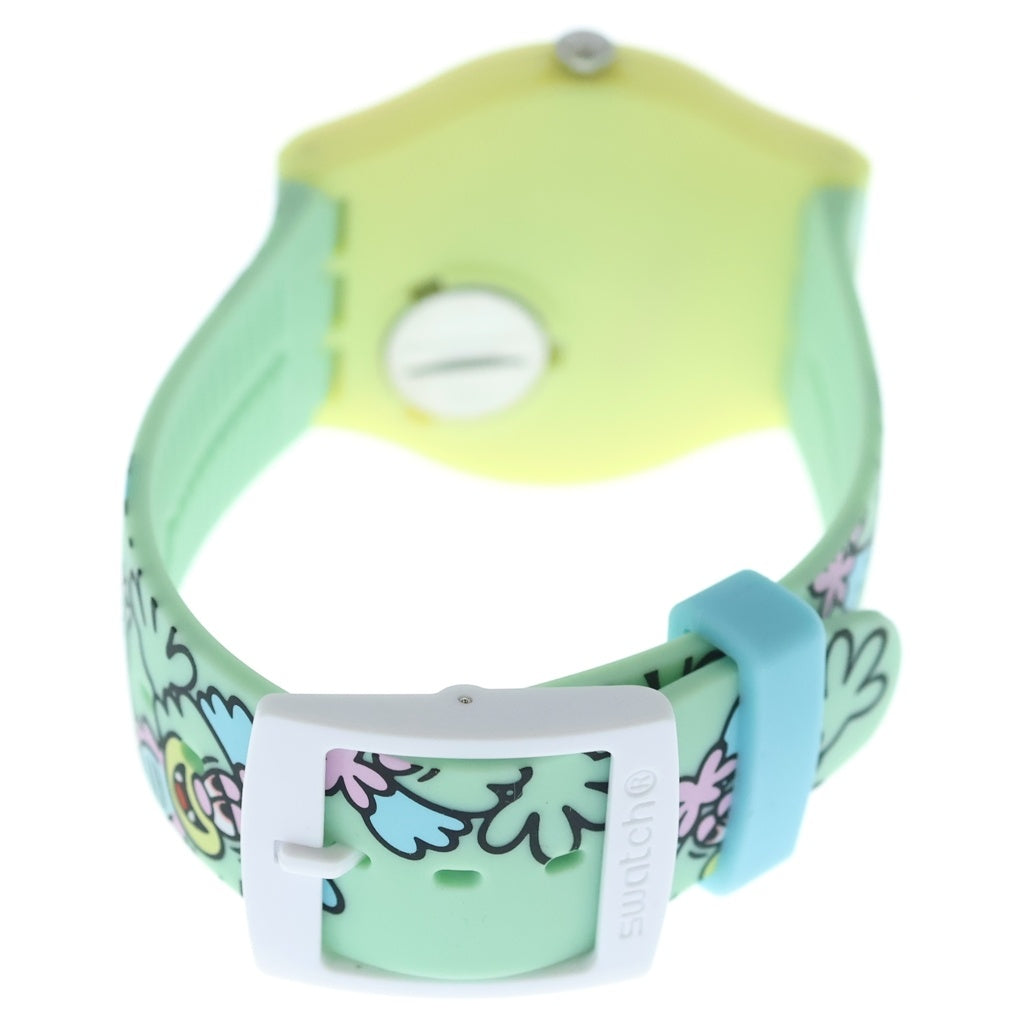 SWATCH(スウォッチ) ×VERDY VISTY BY VERDY ヴェルディ ヴィスティーバイヴェルディ クオーツ シリコンストラップ 腕時計 マルチカラー SO29Z140 レディース