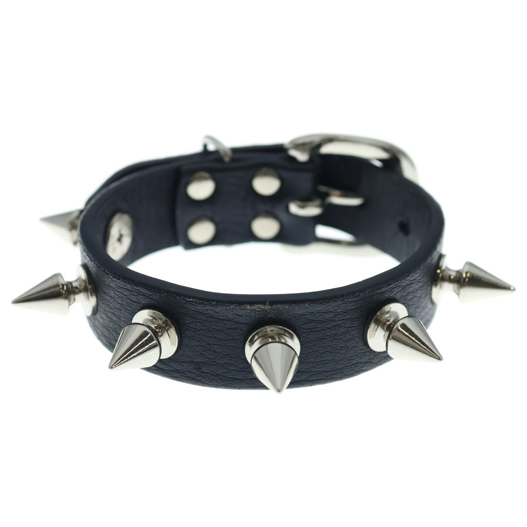 UNDERCOVER(アンダーカバー) 25SS SPIKED LEATHER BRACELET スパイク レザーブレスレット ブラック/シルバー UP1E4A04