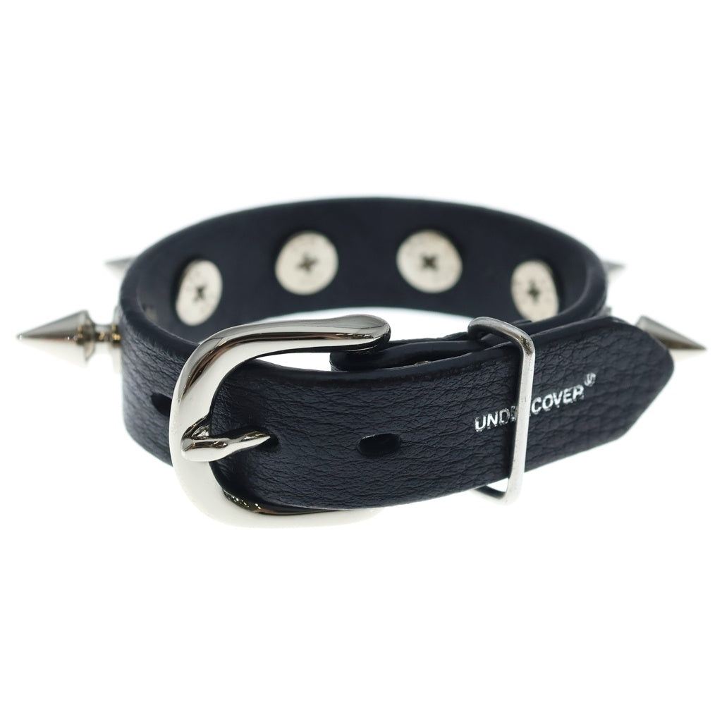 UNDERCOVER(アンダーカバー) 25SS SPIKED LEATHER BRACELET スパイク レザーブレスレット ブラック/シルバー UP1E4A04