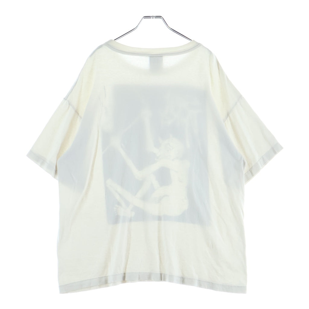SAINT MICHAEL(セントマイケル) 23SS SS TEE/MERCY デビルプリント 半袖Tシャツ カットソー ホワイト SM-S23-0000-019