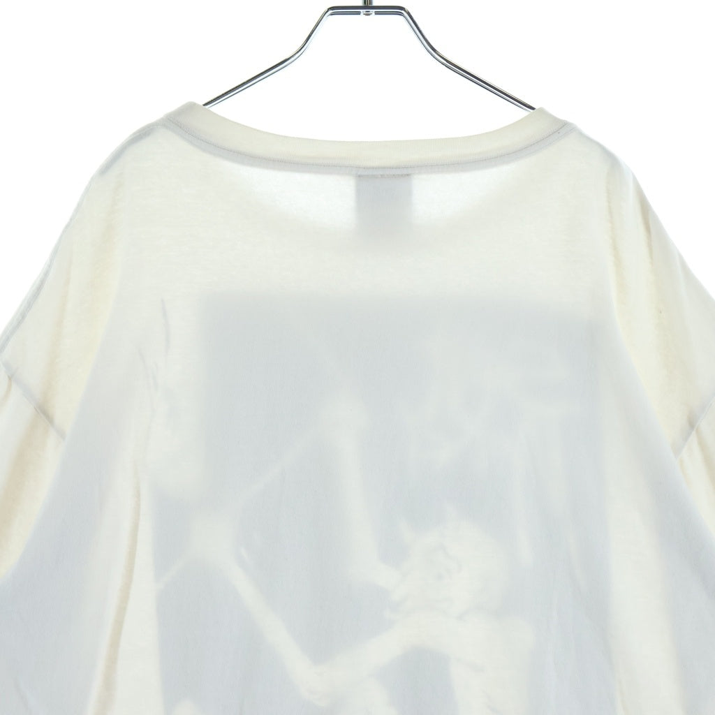 SAINT MICHAEL(セントマイケル) 23SS SS TEE/MERCY デビルプリント 半袖Tシャツ カットソー ホワイト SM-S23-0000-019