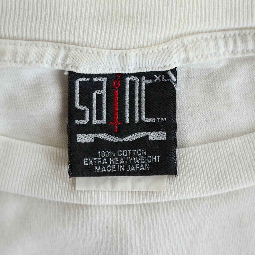 SAINT MICHAEL(セントマイケル) 23SS SS TEE/MERCY デビルプリント 半袖Tシャツ カットソー ホワイト SM-S23-0000-019