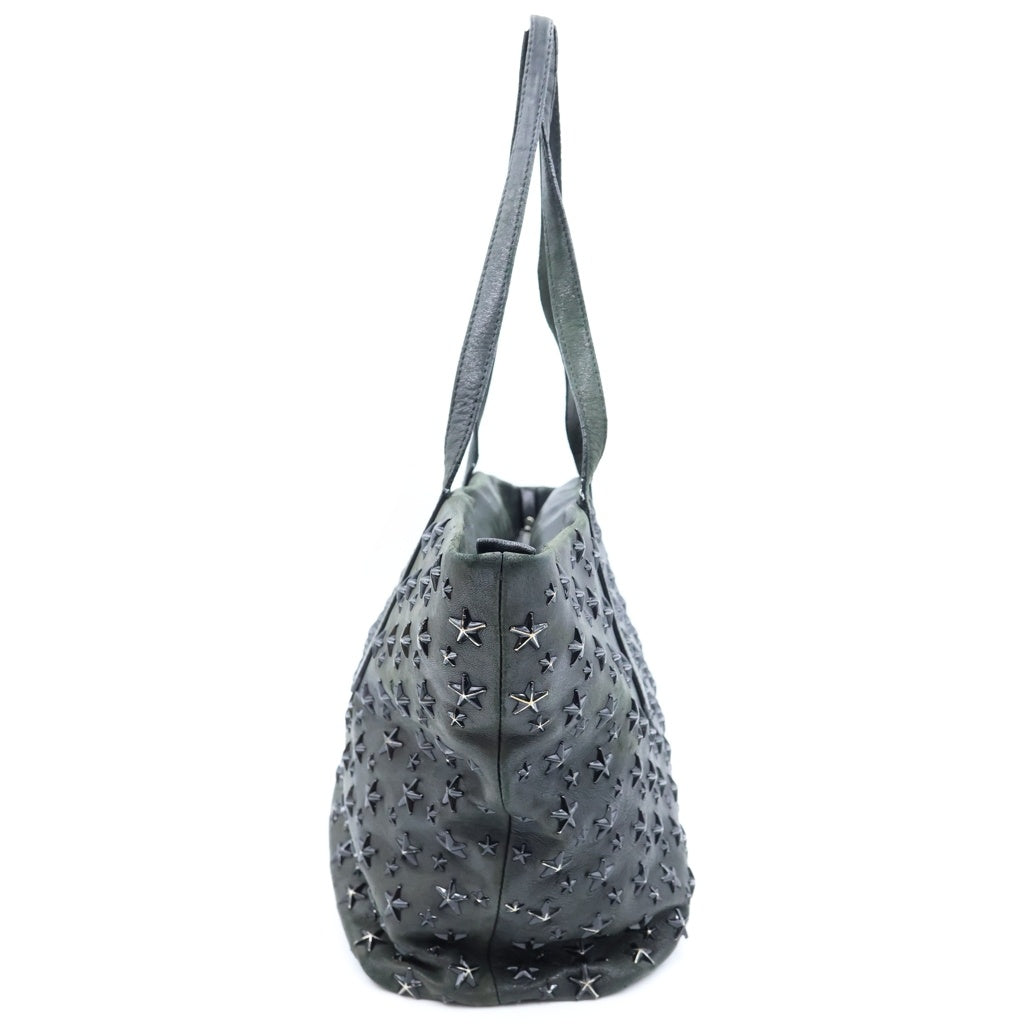JIMMY CHOO(ジミーチュウ) SOFIA ソフィア レザー 星型スタッズ トートバッグ ブラック SOFIA/M レディース