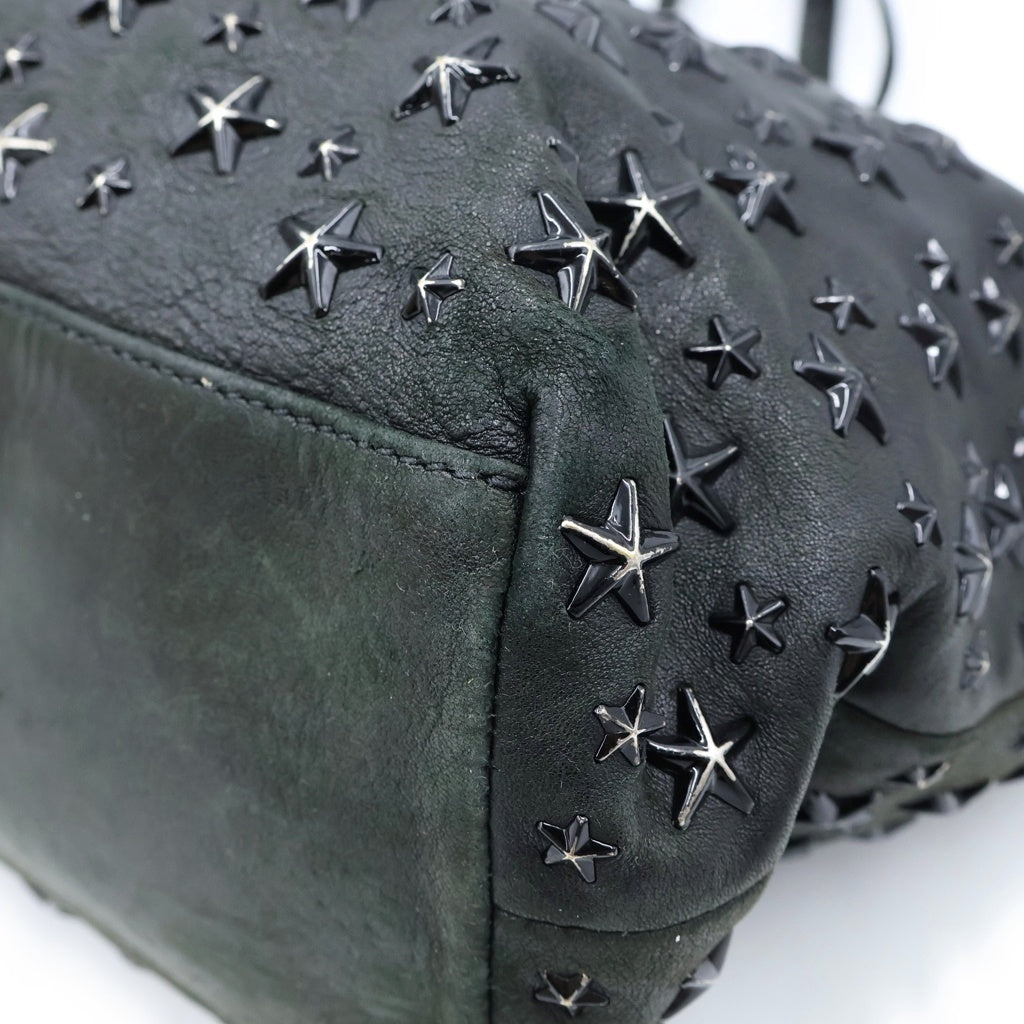 JIMMY CHOO(ジミーチュウ) SOFIA ソフィア レザー 星型スタッズ トートバッグ ブラック SOFIA/M レディース