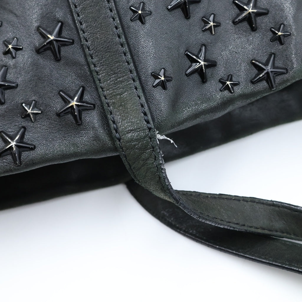 JIMMY CHOO(ジミーチュウ) SOFIA ソフィア レザー 星型スタッズ トートバッグ ブラック SOFIA/M レディース