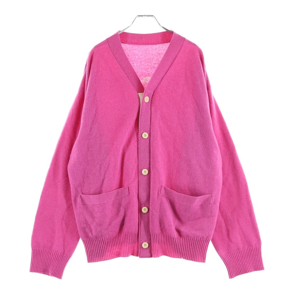 Sacai(サカイ) 22AW ×MADSAKI マッドサキ バックロゴエンブロイダリー Vネックカーディガン ニット ピンク 22-0442S