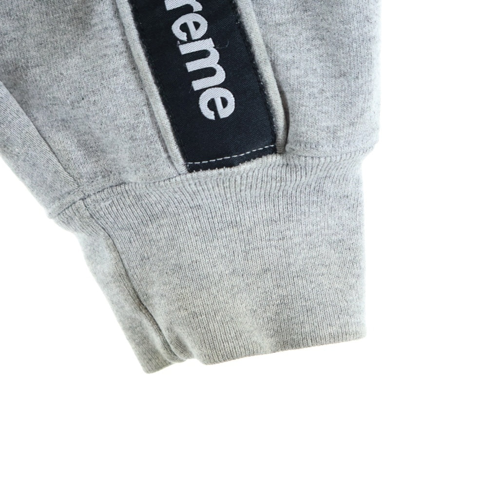 SUPREME(シュプリーム) 19AW Text Stripe Zip Up Hooded Sweatshirt テキスト ストライプ スウェット ジップアップパーカー グレー
