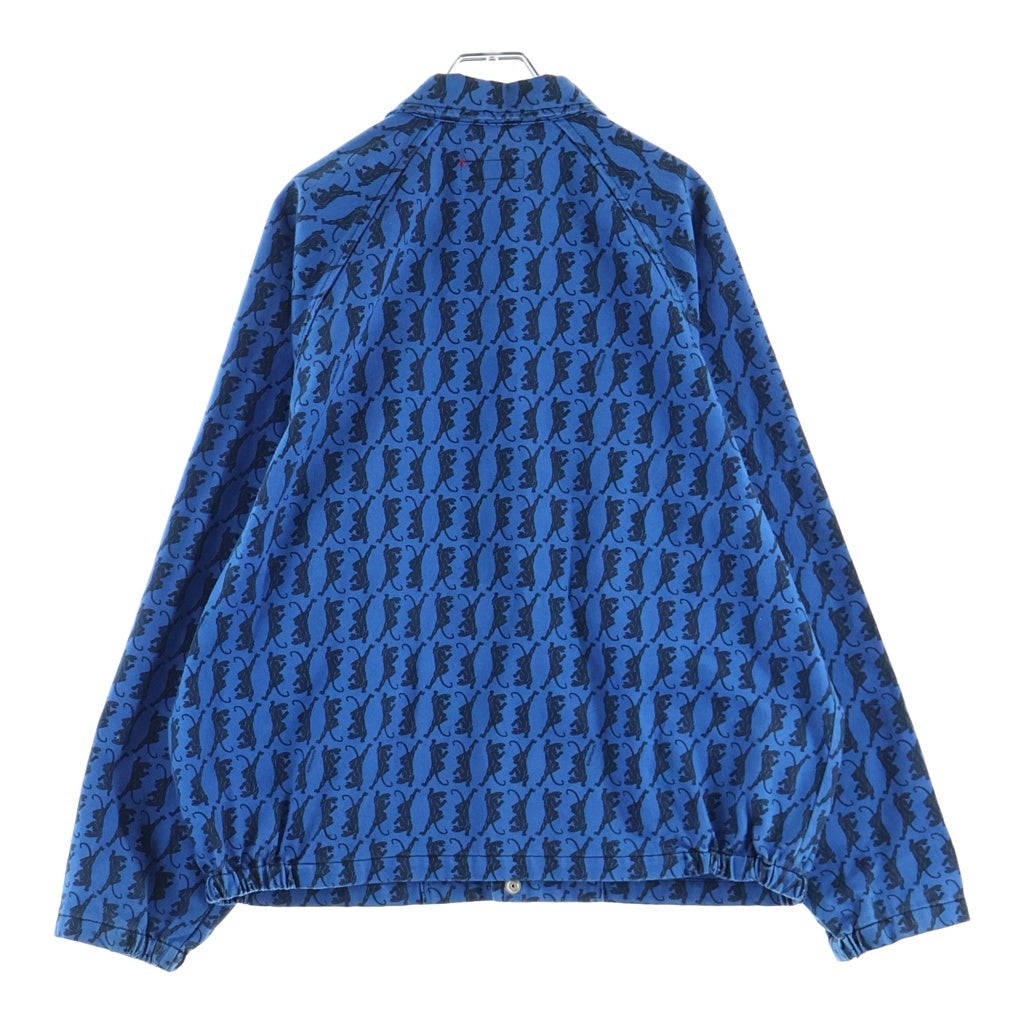 SUPREME(シュプリーム) 18AW Snap Front Twill Jacket ツイル 総柄 スナップ フロントロゴ刺繍 デニムジャケット ブルー