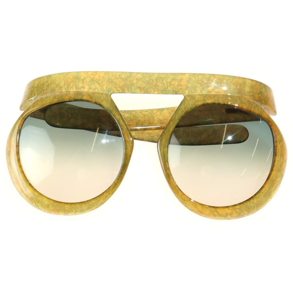 Christian Dior(クリスチャンディオール) 70S ドイツ製 サングラス アイウェア 眼鏡 グリーン 2030-50 レディース