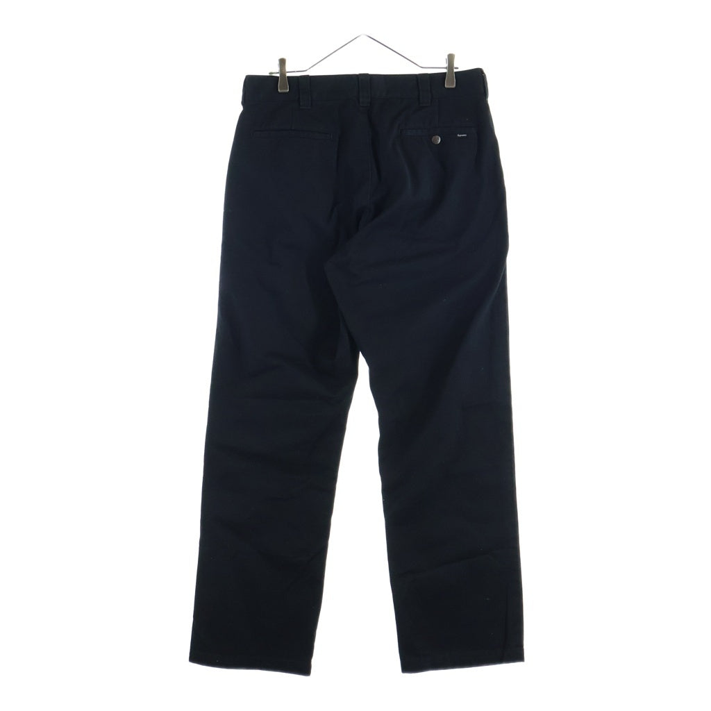 SUPREME(シュプリーム) 22AW Work Pant コットン ジップフライ チノ ワークパンツ ブラック