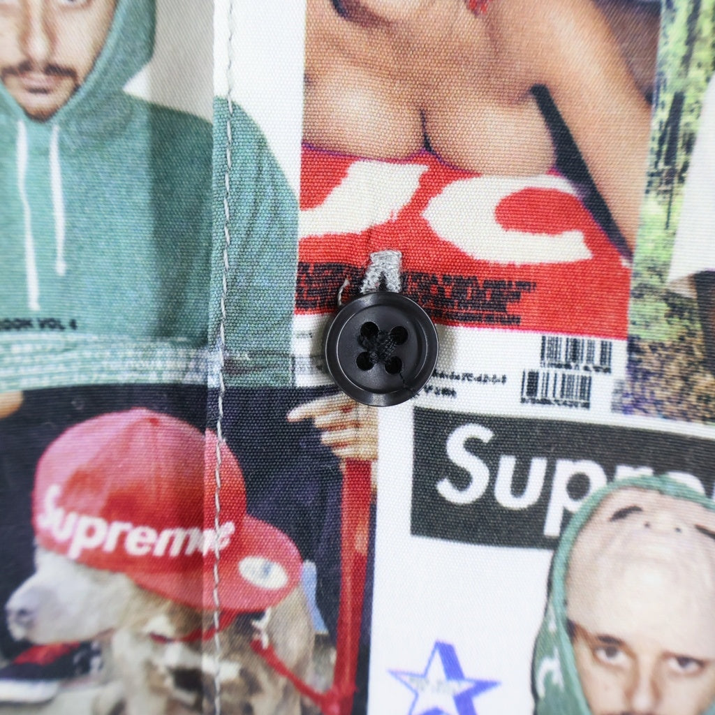 SUPREME(シュプリーム) 23SS Magazin S/S Shirt マガジン レーヨン 総柄 フロントポケット 半袖シャツ マルチ
