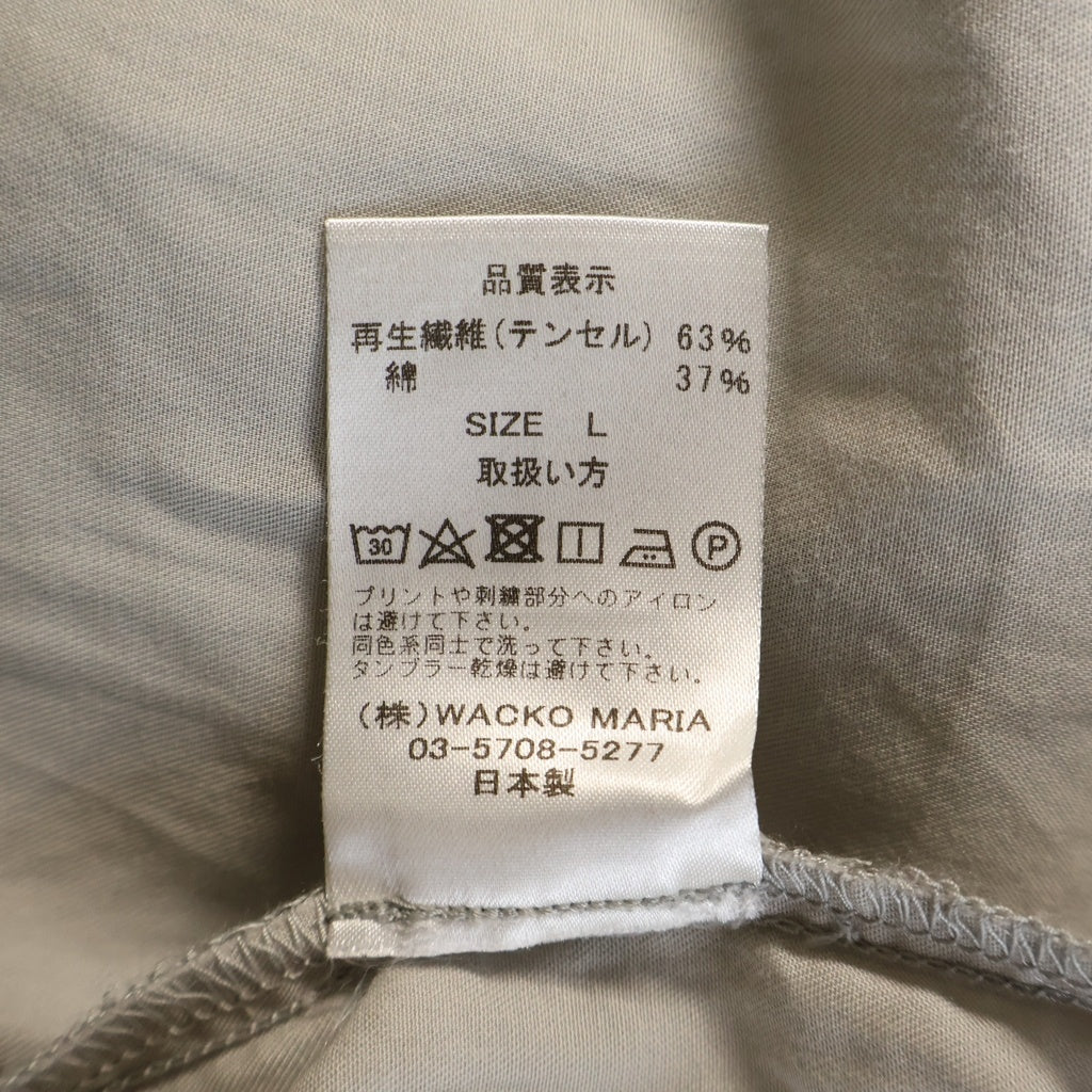 WACKO MARIA(ワコマリア) SOKTAS MAFIA SHIRT マフィアシャツ オープンカラー グレー