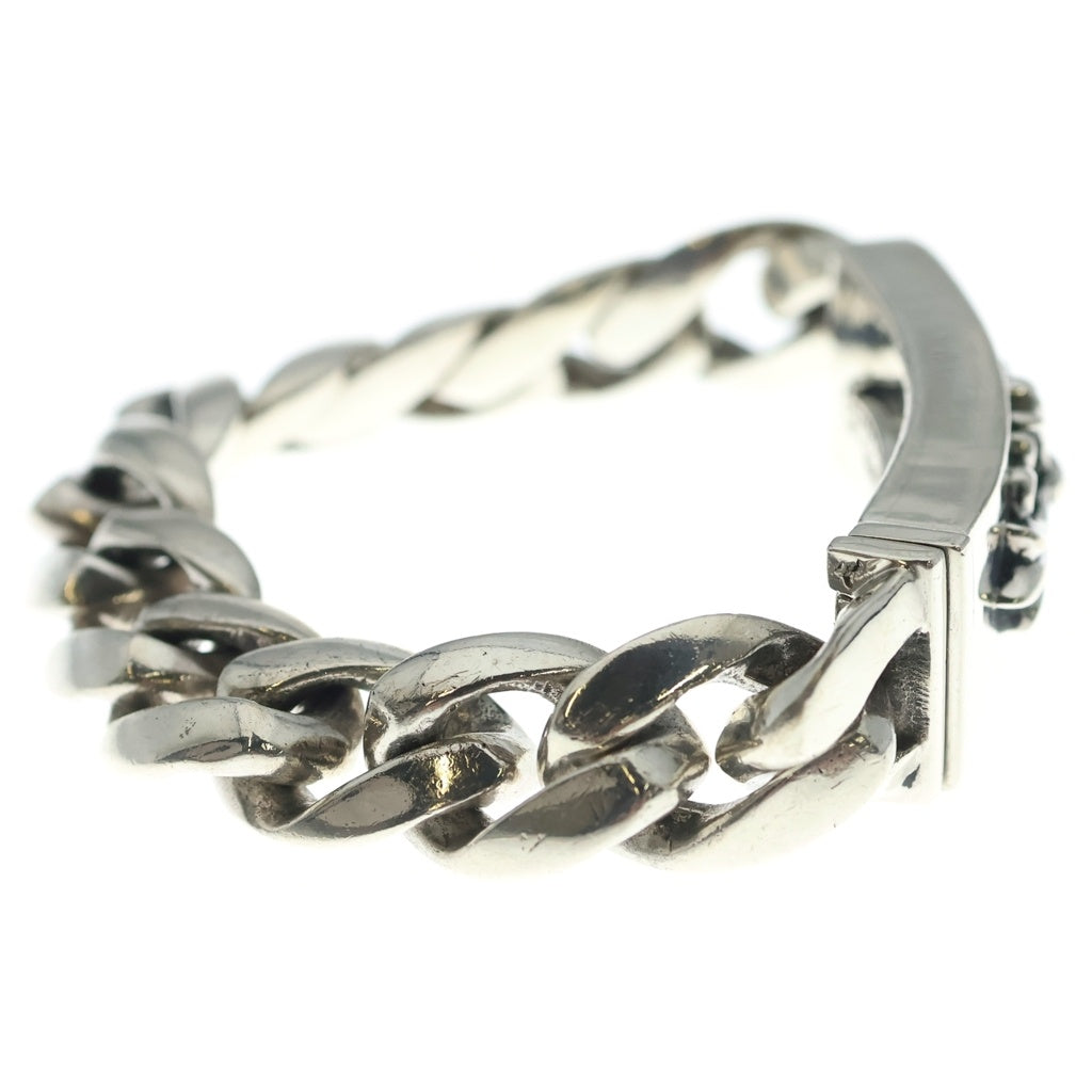 CHROME HEARTS(クロムハーツ) ID FLORAL CRS フローラルクロスIDクラシックリンク ブレスレット 11LINK シルバー BCA164