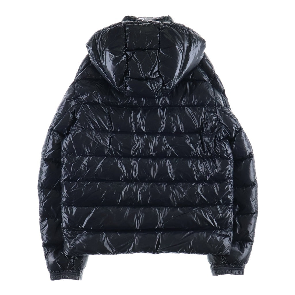 MONCLER(モンクレール) 23AW SAULX ソックス アームワッペンロゴ ジップアップ フーデッドダウンジャケット ブラック I20911A00007 5963V