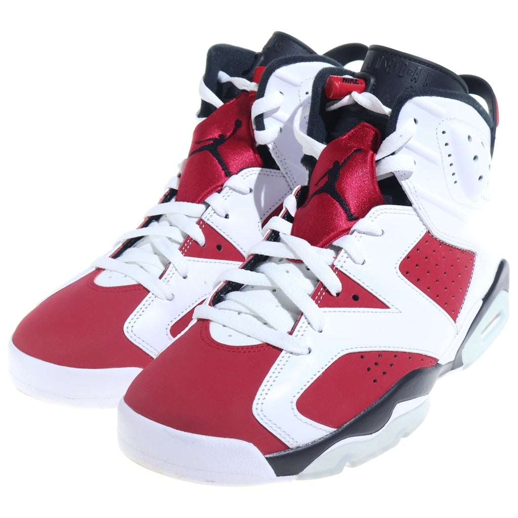 NIKE(ナイキ) AIR JORDAN 6 RETRO CARMINE エアジョーダン6 カーマイン ハイカットスニーカー ホワイト/レッド US10.5/28.5cm CT8529-106