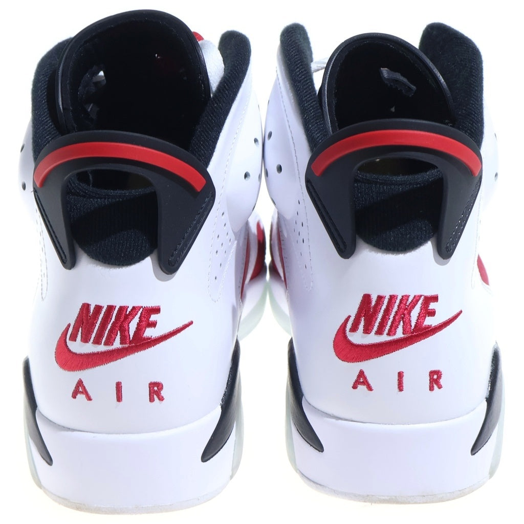 NIKE(ナイキ) AIR JORDAN 6 RETRO CARMINE エアジョーダン6 カーマイン ハイカットスニーカー ホワイト/レッド US10.5/28.5cm CT8529-106